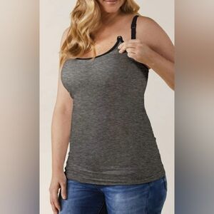 M Nursing Tank/Cami 'Charcoal Heather' Bravado